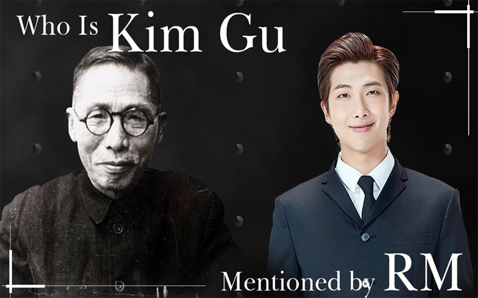 Who is Kim gu mentioned by BTS RM : Knowing Korea